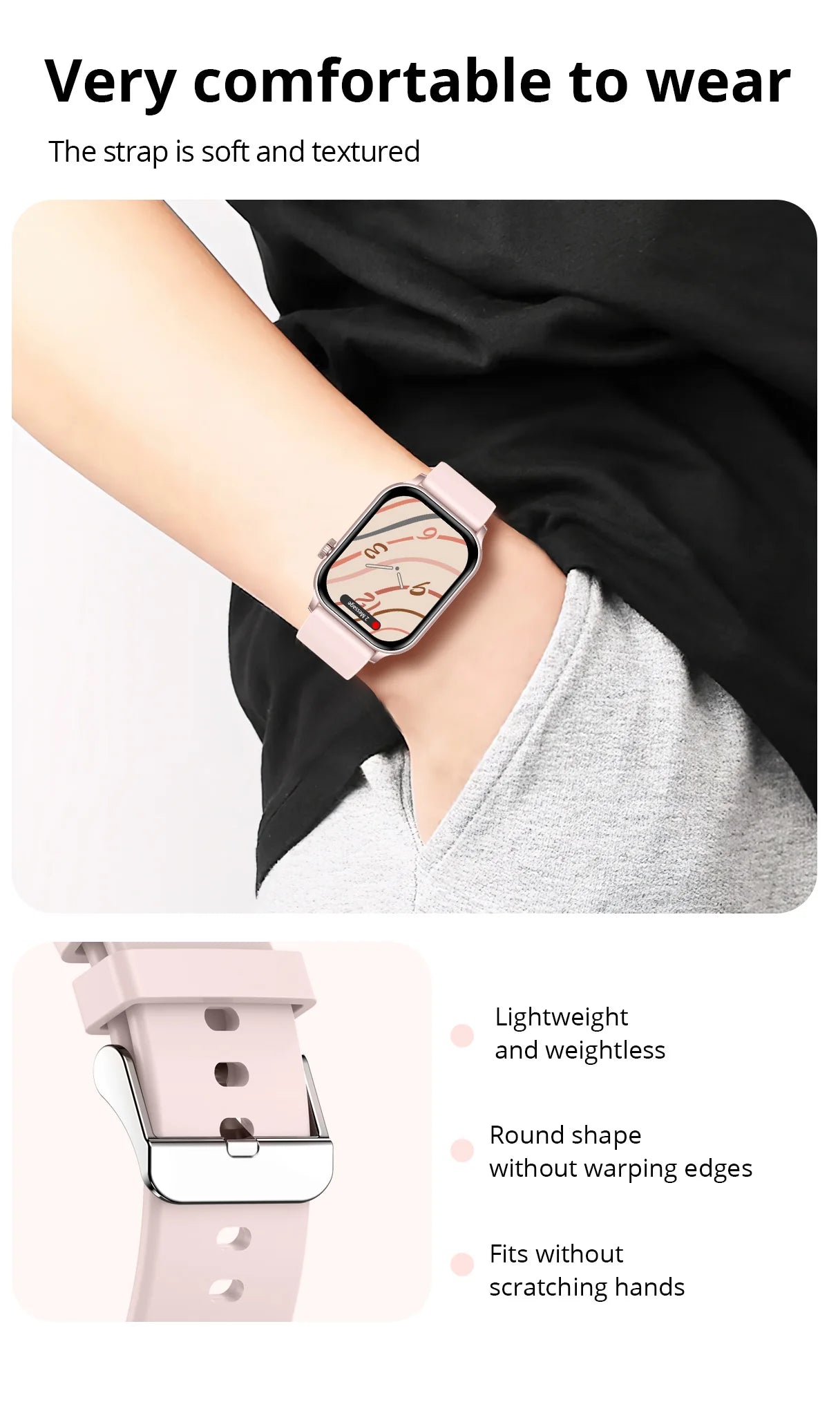 COLMI P78 AMOLED Smartwatch 1.95'' Display with Flashlight & Voice Calling 100+ Sports Mode Health Monitor Men Women Smart Watch