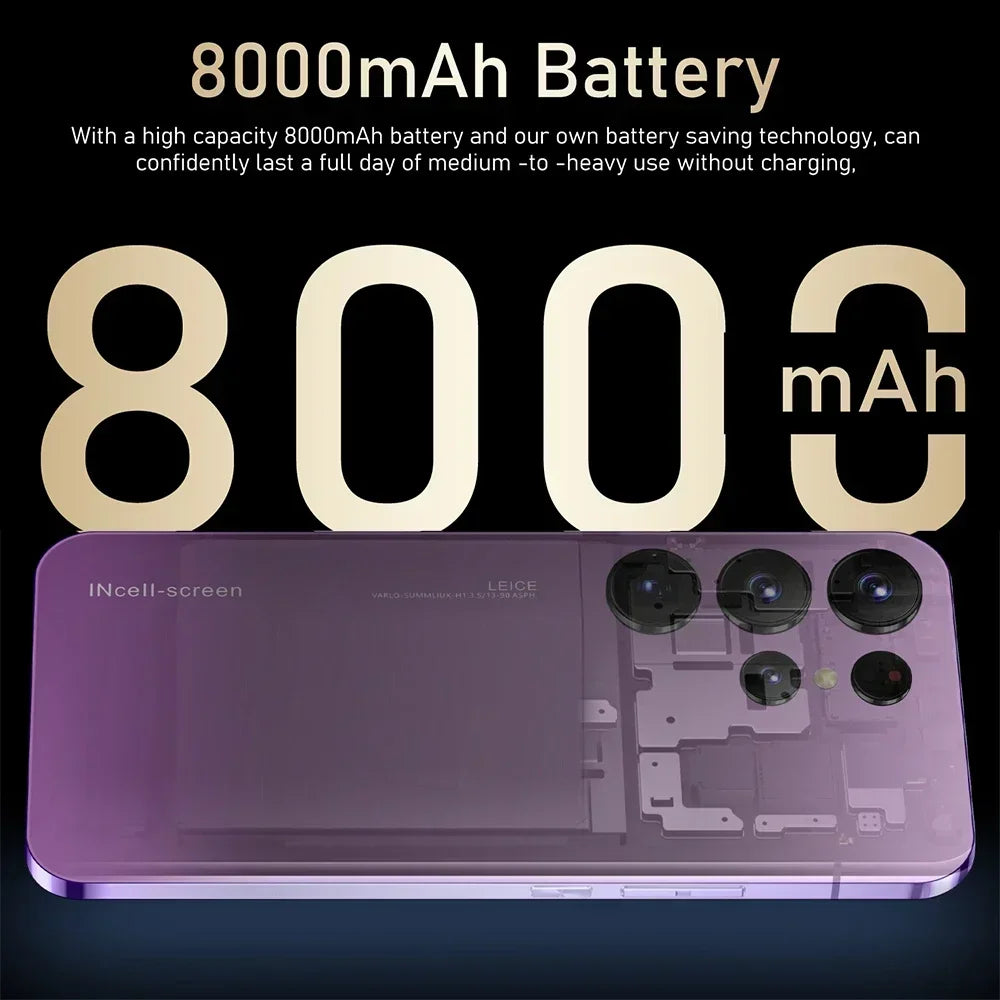 HOT 2025 new S26 Ultra original intelligent 4G 5G dual card dual standby Android 14 system global version 108MP 8000mAh battery