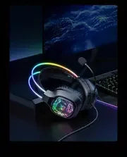 ONIKUMA X22 Gaming Headset RGB Dynamic Lighting Wired Over-Ear Adjustable Headphones With Mic 50MM For PC PS4 Xbox PS5 Gift