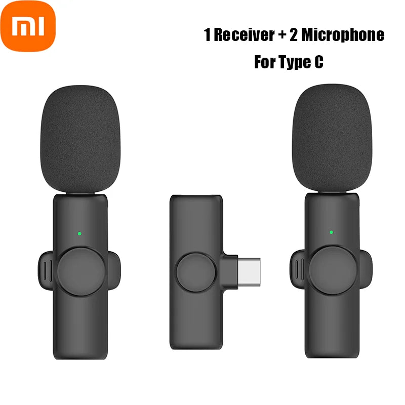 Xiaomi Wireless Lavalier Professional  Microphone for iPhone iPad Laptop Android  Gaming Video Recording Interview Business Mic
