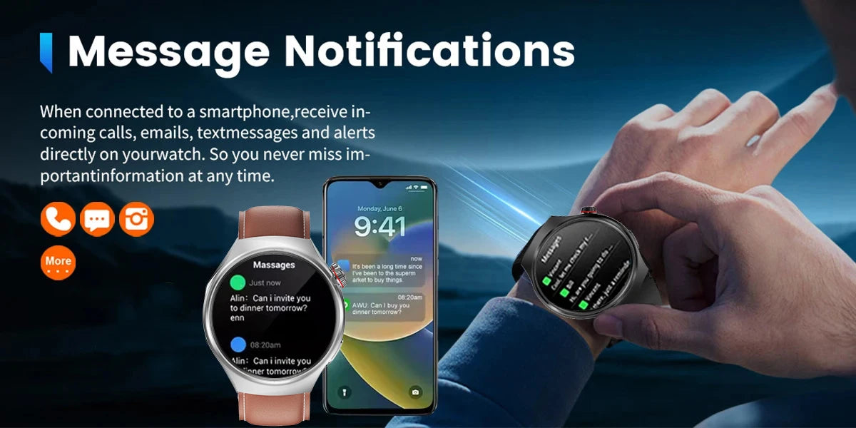 2025 New Men Smart Watch NFC Watch S10 Pro GPS 360*360 HD Screen AMOLED Heart rate BT Call Health Monitoring Women Smartwatches