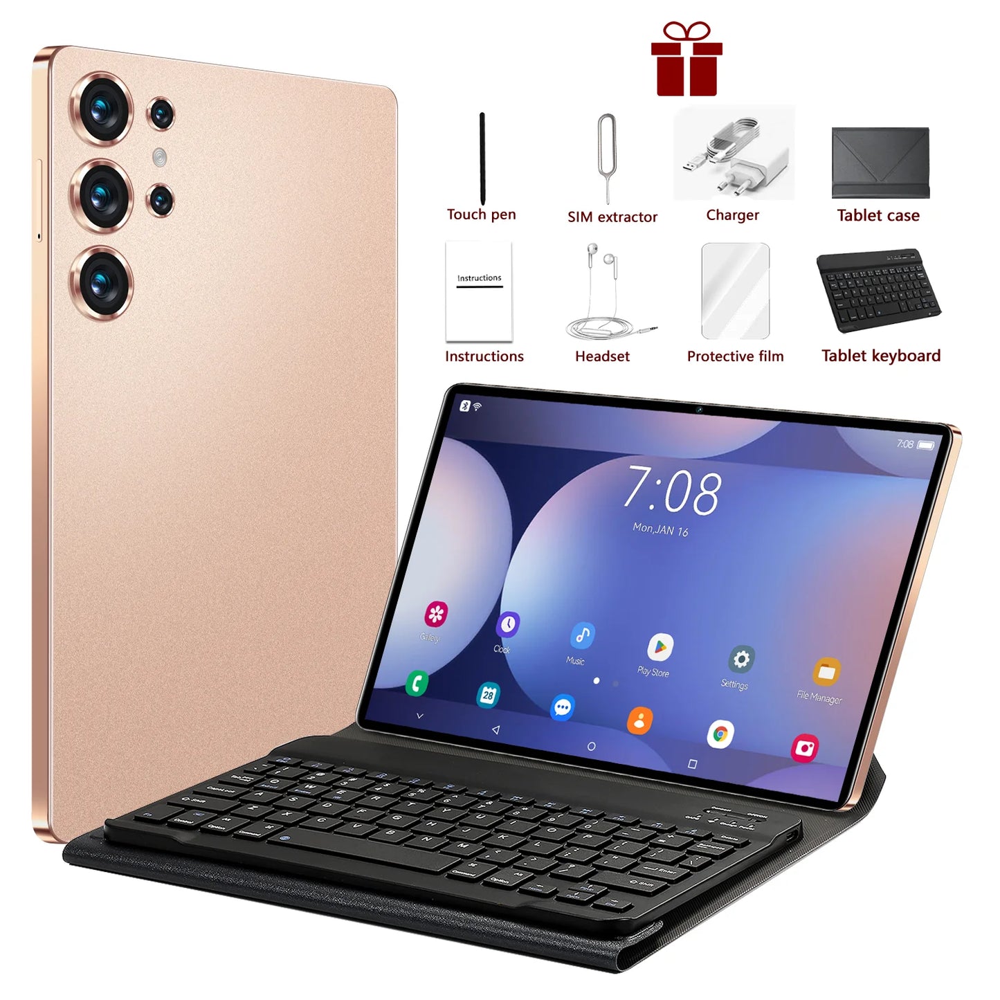 2025 Original S25 UItra Tablet Android 15 Tablette 10.1inch Tablet PC 22GB+2T 5G Dual SIM Card 10000mAh Snapdragon 8 Gen3 Tab
