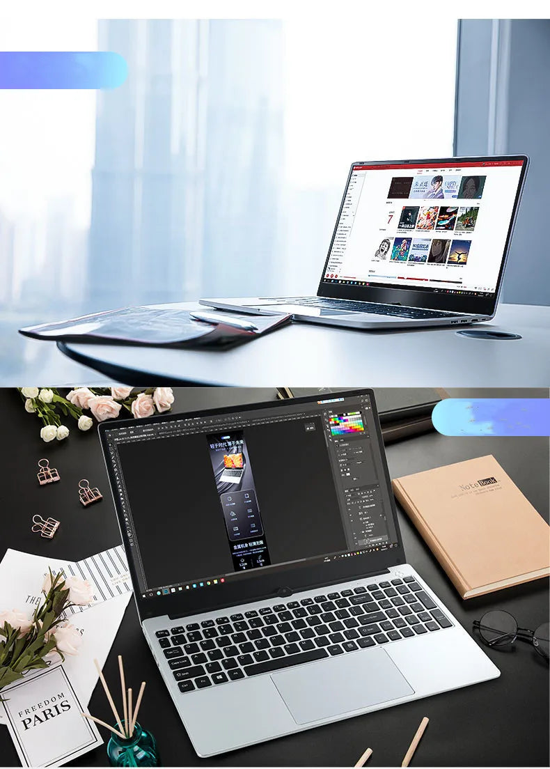 15.6 Inch Notebook Intel Core i9 10880H i7 1165G7 Ultrabook Max 32GB RAM 2TB SSD Gaming Laptops With Backlit Keyboard IPS Screen