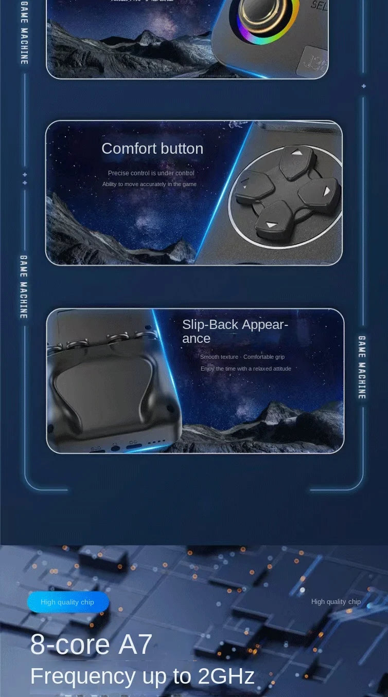 Portable Android Handheld Game Console Support Global Online PVP Play PSP & Nostalgic Retro Arcade Games