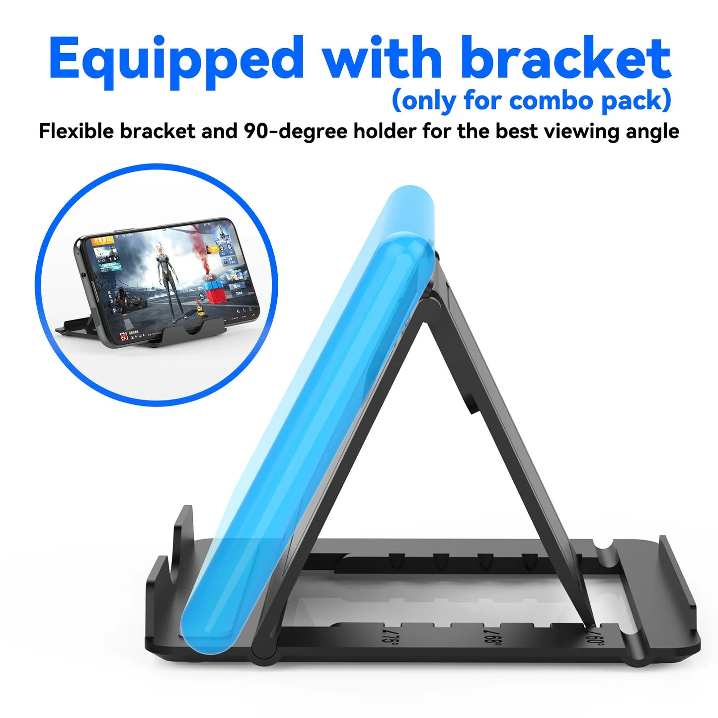 Kit Mobilador Gamer Kit Mobile Games Converter Keyboard Mouse 5 In 1 Kit One Hand Gaming Keyboard Adapter Controller PUBG Mix SE