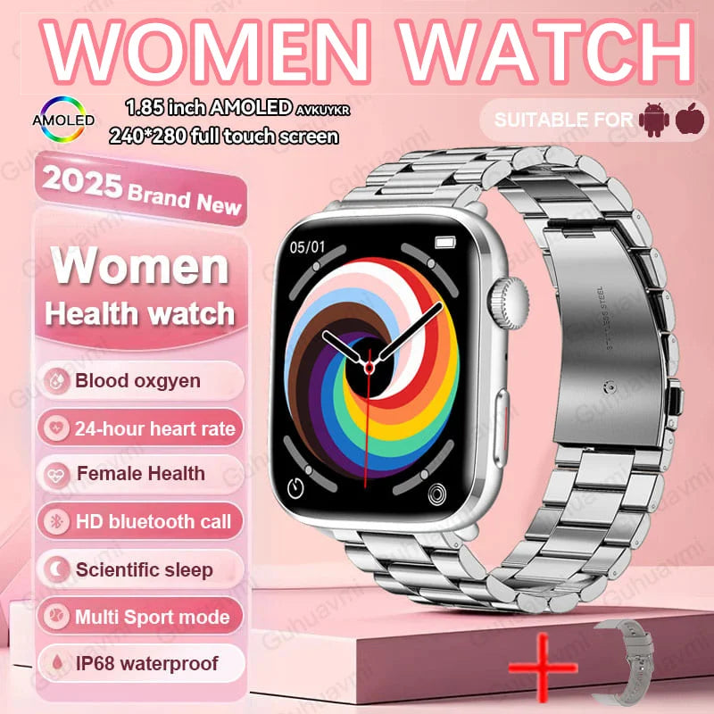 2025 New For Xiaomi Women AI Smart Diagnosis Smart Watch HRV+PPG Blood Pressure Blood oxygen Health monitor IP68 NFC Smartwatchs