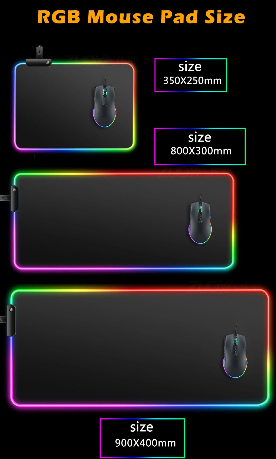 Cool Space Large RGB Mouse Pad Gaming XXL Mousepad LED Mause Pad Gamer Copy Mouse Carpet MausePad PC Desk Pad Mat with Backlit