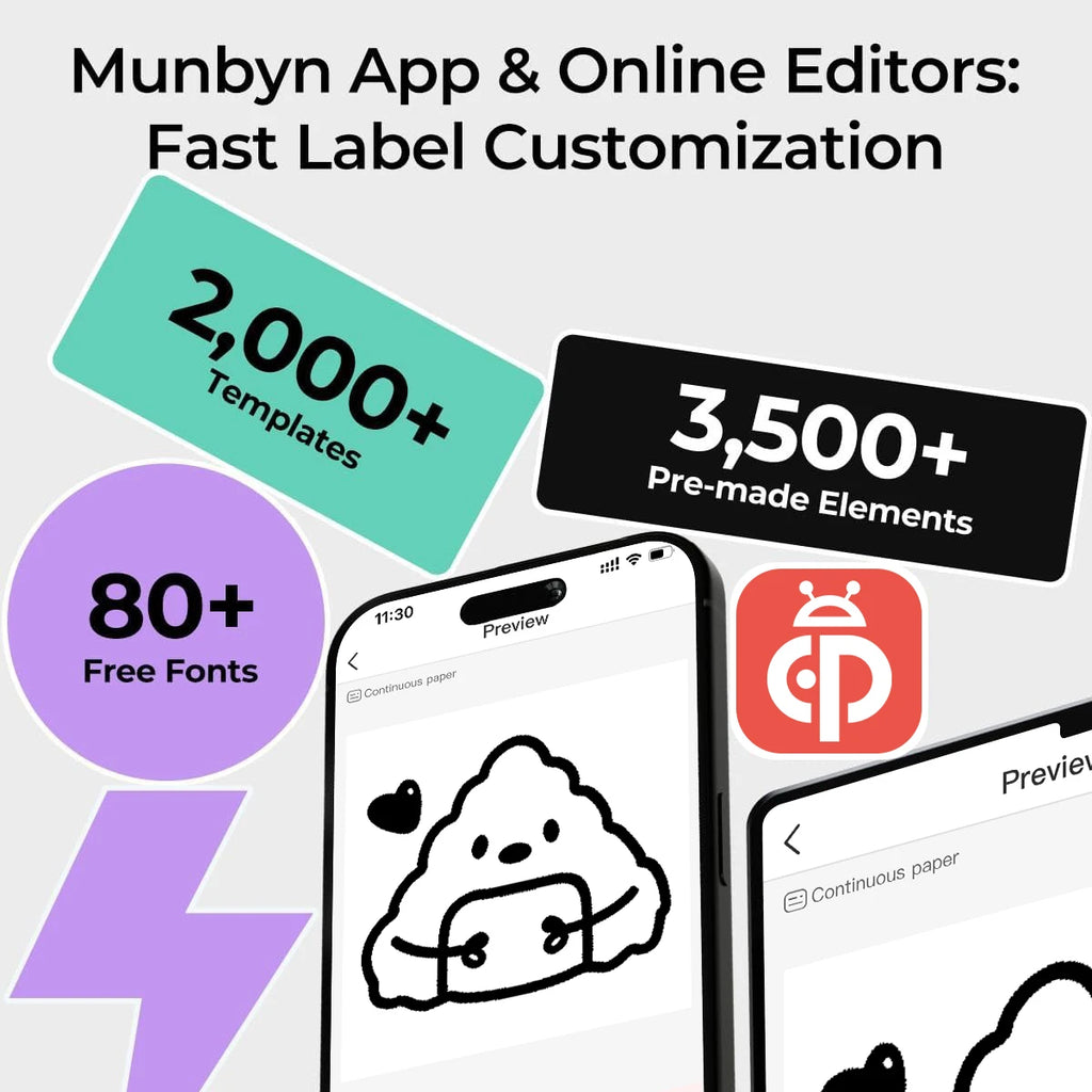 Marklife X4 Bluetooth Thermal Label Printer Wireless Small Shipping Label Printer 4X6 Compatible with iPhone Android Mac Window