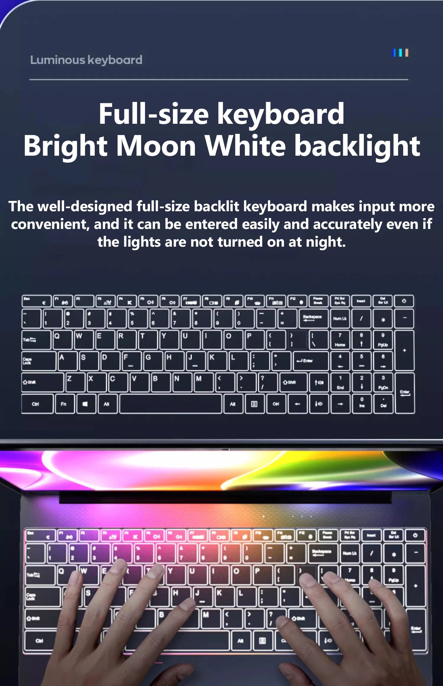 15.6-inch IPS Screen 16GB RAM  256GB SSD Intel Celeron 11th  N5095 Business Netbook Windows 10 11 Pro Gaming Notebook Portable