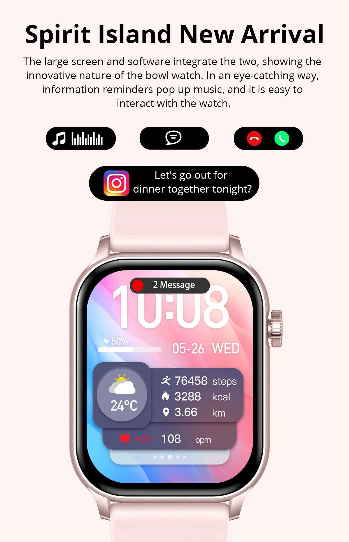 COLMI P78 AMOLED Smartwatch 1.95'' Display with Flashlight & Voice Calling 100+ Sports Mode Health Monitor Men Women Smart Watch