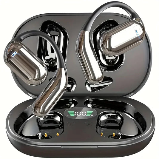 Real Time Translation Earbuds, AI Language Translator Earphone 3-in-1 Accents OWS Earbuds 144 Languages for Travel Business -Q16