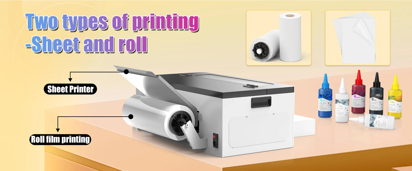 Colorsun A3 DTF Printer For Epson L1800 DTF Printing Machine Direct to Film Impresora A3 DTF Printers For T-Shirt Hoodies Fabric