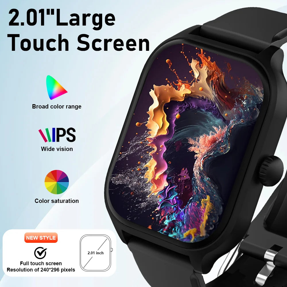 LAXASFIT H9 and H6 Smartwatch Dial to Answer Calls Calorie Tracking Heart Rate Blood Oxygen Monitoring Bluetooth Smart Watch