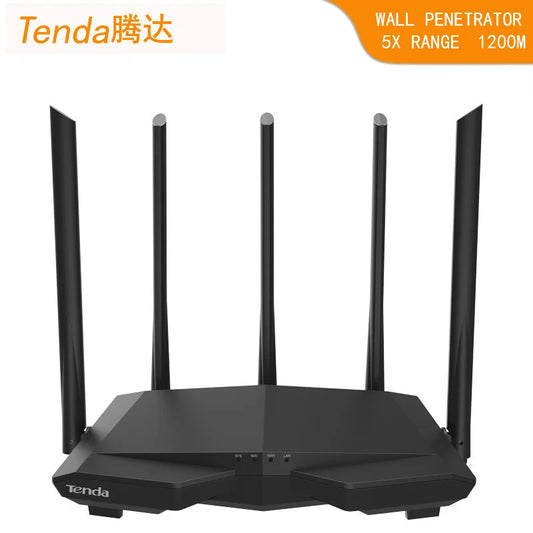 Tengda AC7 wireless router 100M port dual band home "big apartment" and "multi device" fiber optic 5G WiFi wall through "Chinese