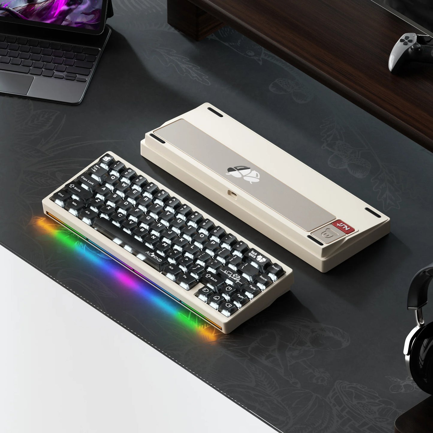 Lucky65 V2 NUT65 Sugar65 Weikav Lucky 65keys Mechanical Keyboard Aluminum 3-Mode Rgb Hot Swappable Custom Wired Gaming Keyboard