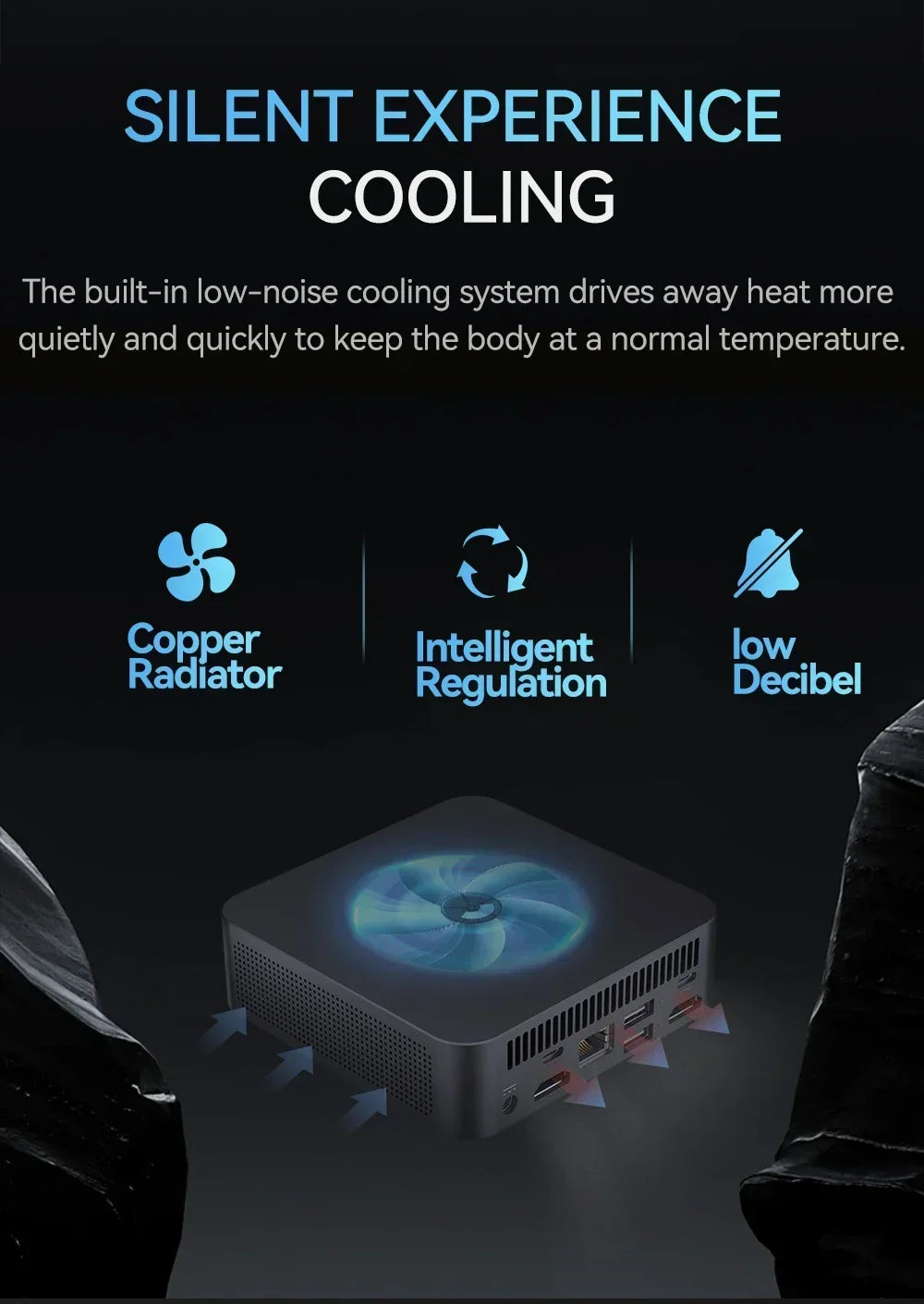 Mini PC Intel Core i9 8950HK Windows 11 Gaming Computer Small Pocket UHD Graphics WiFi6 16GB DDR4 1TB SSD 1000Mbps Dual Desktop