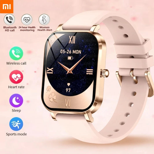 Xiaomi Fashion Women Smartwatch AMOLED HD Screen Heart Rate Blood Oxygen Monitoring BT Call Sports Smartwatch Woman