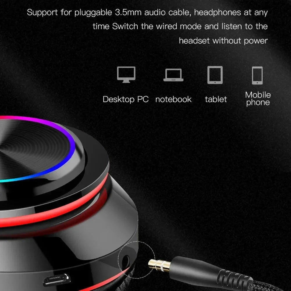 XIAOMI Bluetooth Headset Wireless Headphones Foldable HiFi Stereo Earphone With Mic Support SD Card FM For Xiaomi Iphone