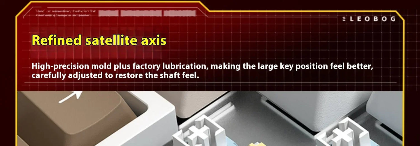 Leobog Hi75C Gaming Aluminum Wireless Mechanical Keyboard Kit Hi75 Hi75C Pro 81Keys Bluetooth 2.4G Wired  Hotswap Gamer Keyboard