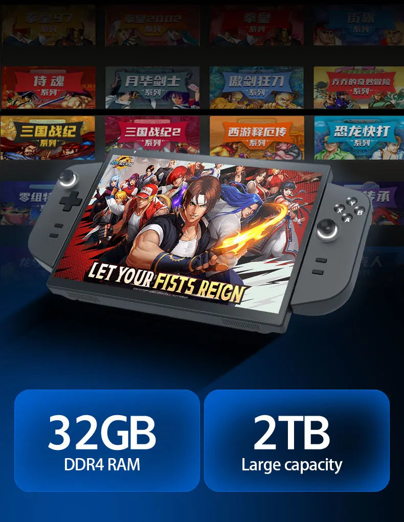 CRELANDER Laptop Intel N95 CPU 4 Cores 4 Threads 10.5 "TDP Touch Screen Detachable Gamepad Portable Handheld Gaming PC Laptops