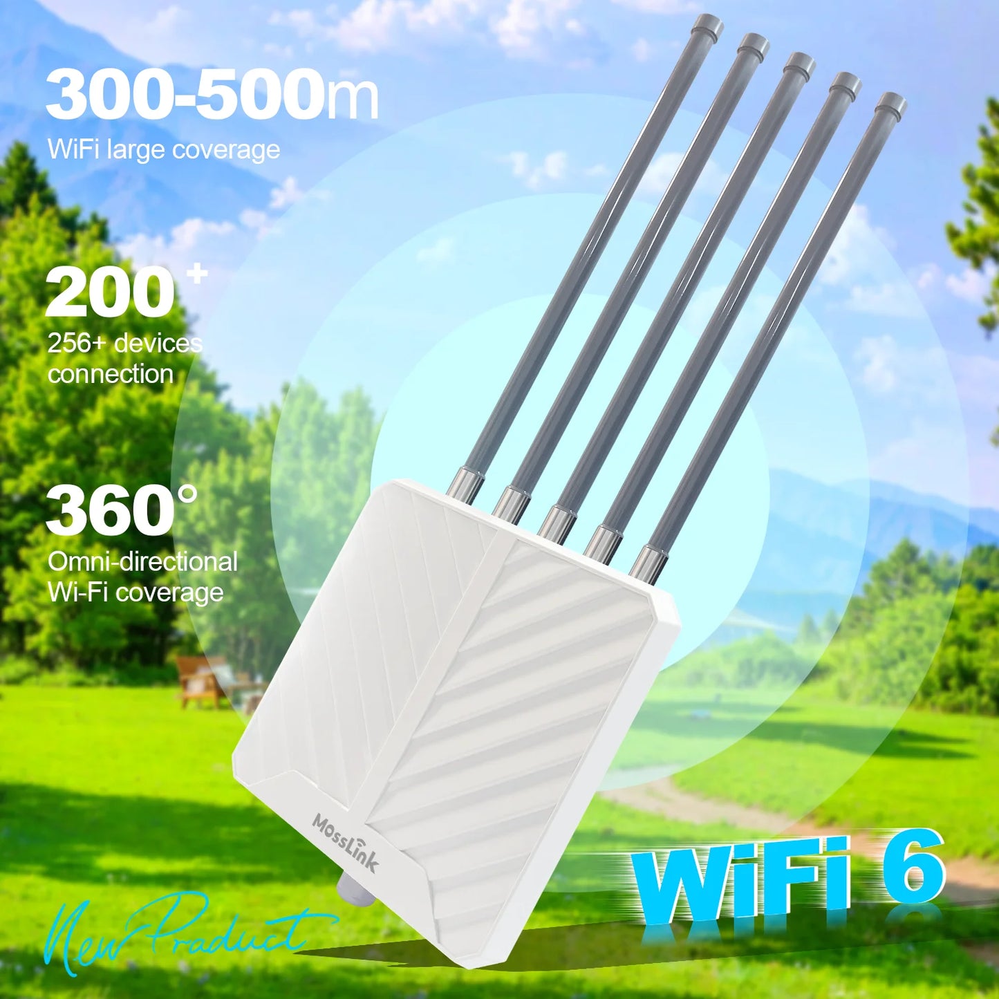 2025 Best 3000Mbps WiFi 6 Wireless Outdoor Access Point Long Range Wifi AP With Dual Band PoE Waterproof Wifi Extender Repeater