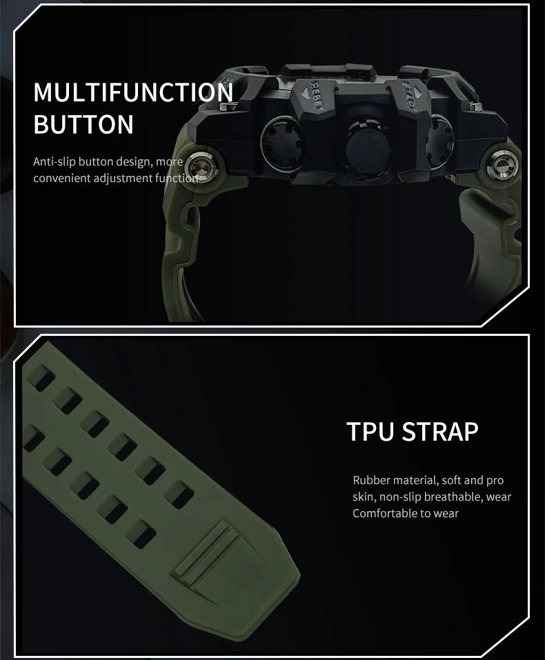 SMAEL Digital Watches Sports for Men 50m Waterproof LED Watches 8082 Men;s Wristwatches Digital  Clock Mens Sport Watches