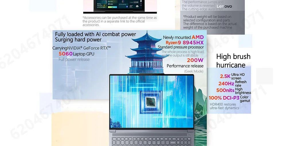 Lenovo Thinkbook16p 2025 R9 8945HX RTX5060 16GB/32GB+1TB 16‘’ 2.5K 165Hz