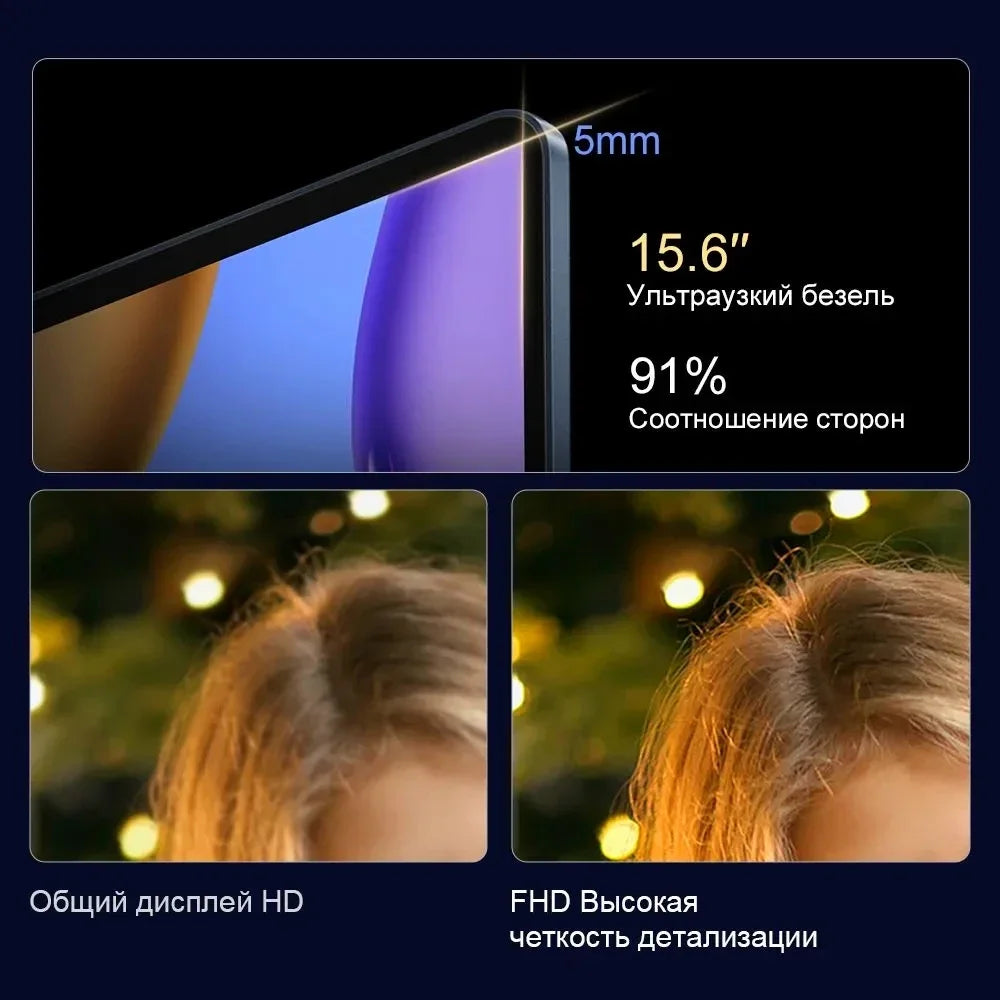 N5095 15.6" Laptop, Up to 32GB RAM 2TB Windows 10/11 Pro, Black backlit English Russian keyboard Portable Notebook